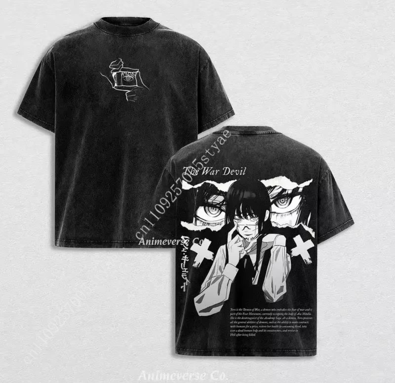 Quilt Cotton Summer - Anime Chainsaw Man Mitaka Asa Grafik