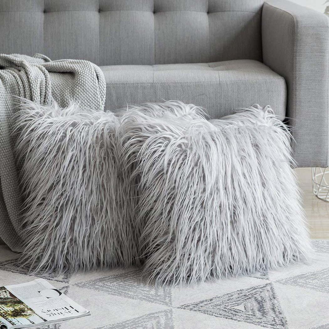 Home Textiles Luxury - Yumuşak uzun kürk kabarık kanepe yastık