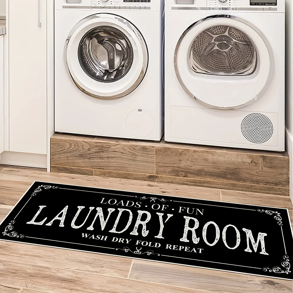 Xt Home Textiles - Çamaşır Odası Halı Koşucu Kaymaz Çamaşır