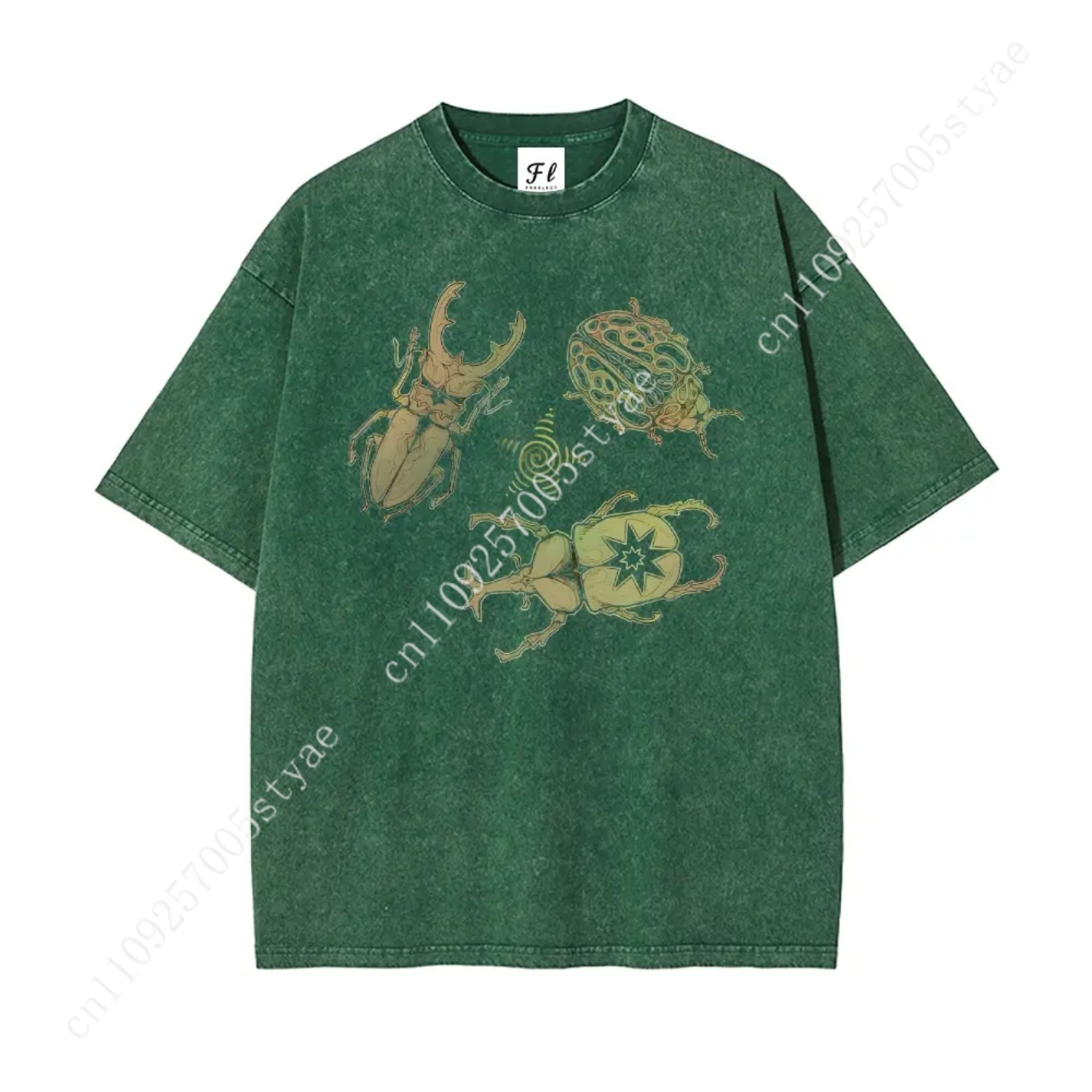 Quilt Cotton Summer - Allomyrina Dichotoma Böcek Sever Gömlek S~5XL