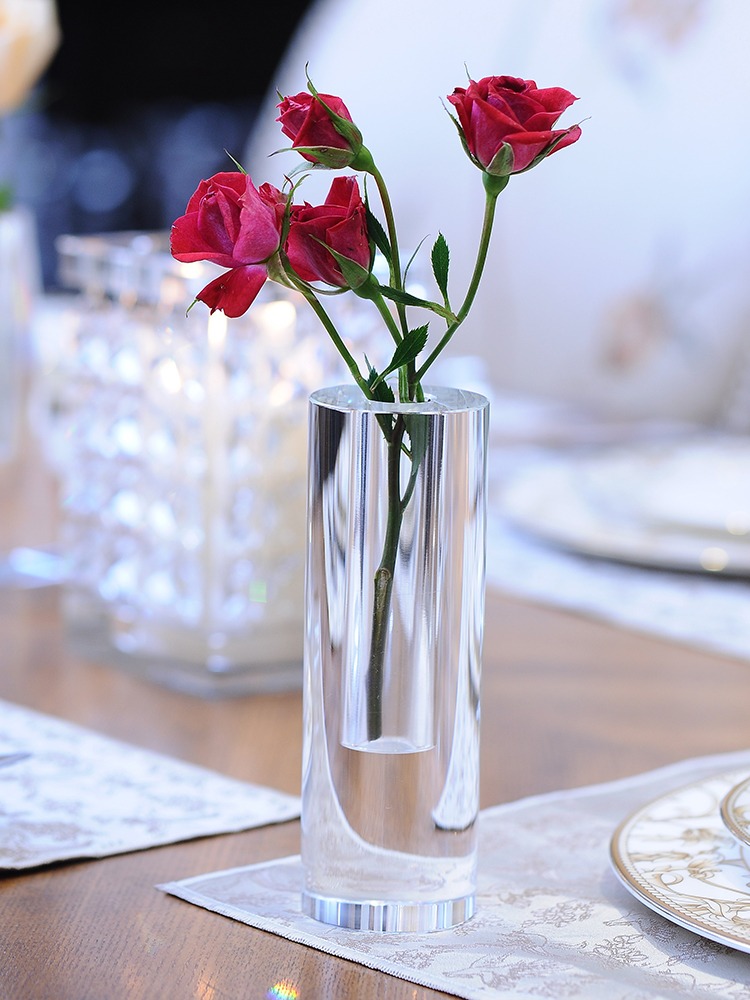 Xt Home Textiles - Yaratıcı Kişiselleştirilmiş Kristal Cam Vazo Süsler