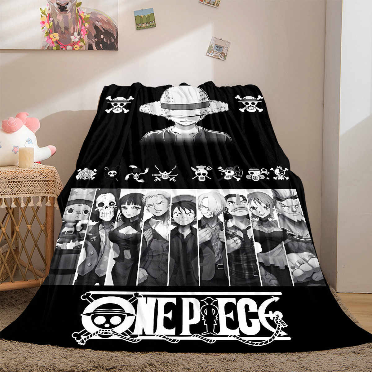 Home Textiles Luxury - Nami Luffy Zoro Sanji Lüks Flanel