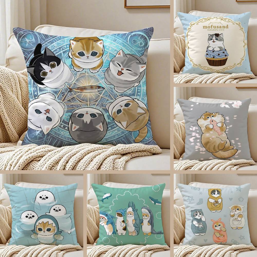 Home Textiles Luxury - Lüks Sevimli mofusand kedi Yastık Kılıfı