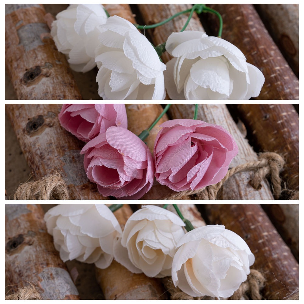 Yapay Üç başlı Küçük Lotus Çiç - Xt Home Textiles incelemesi ve fiyatı