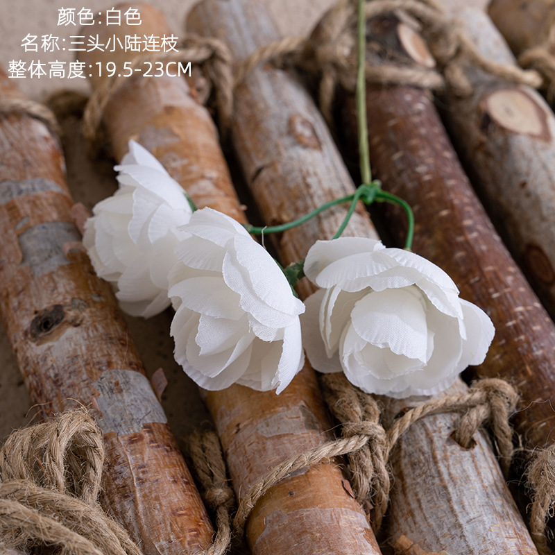 Yapay Üç başlı Küçük Lotus Çiç - Xt Home Textiles incelemesi ve fiyatı