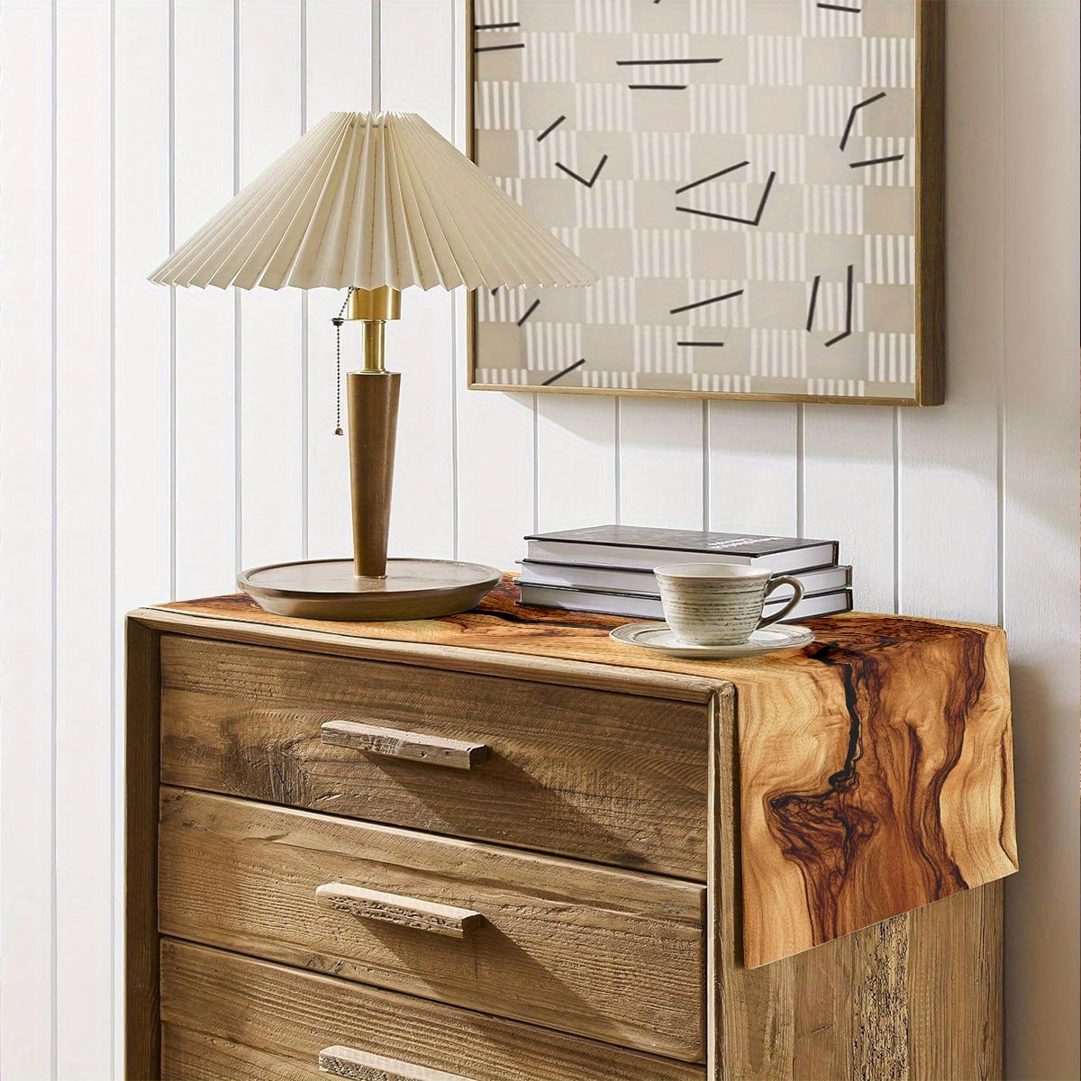 Doğal Ahşap Desenli Masa Örtüs - Xt Home Textiles incelemesi ve fiyatı