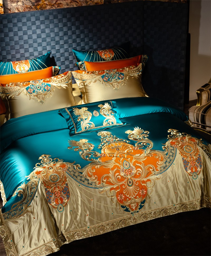 Altın nakış Patchwork nevresim - Home Textiles Luxury incelemesi ve fiyatı
